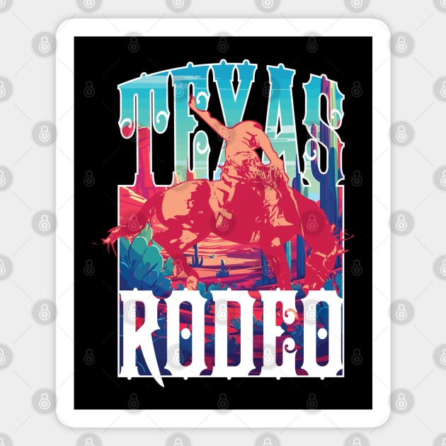 Texas Rodeo Magnet by Rowdy Designs